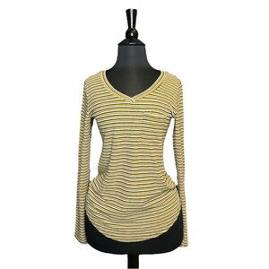2k4 Striped V-Neck Long-Sleeve